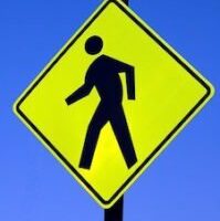 pedestrian sign pedestrian sign